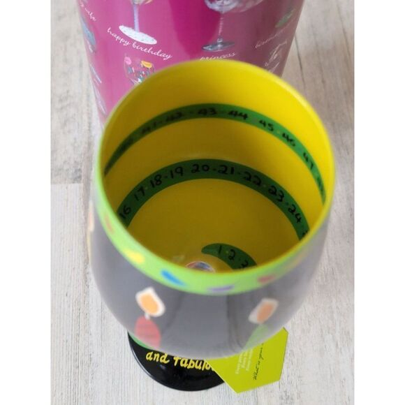 Lolita‎ 50 and Fabulous wine glass birthday drinkware decor - Picture 6 of 8